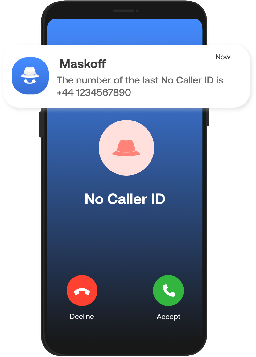 maskoff unmasking no caller id in real time